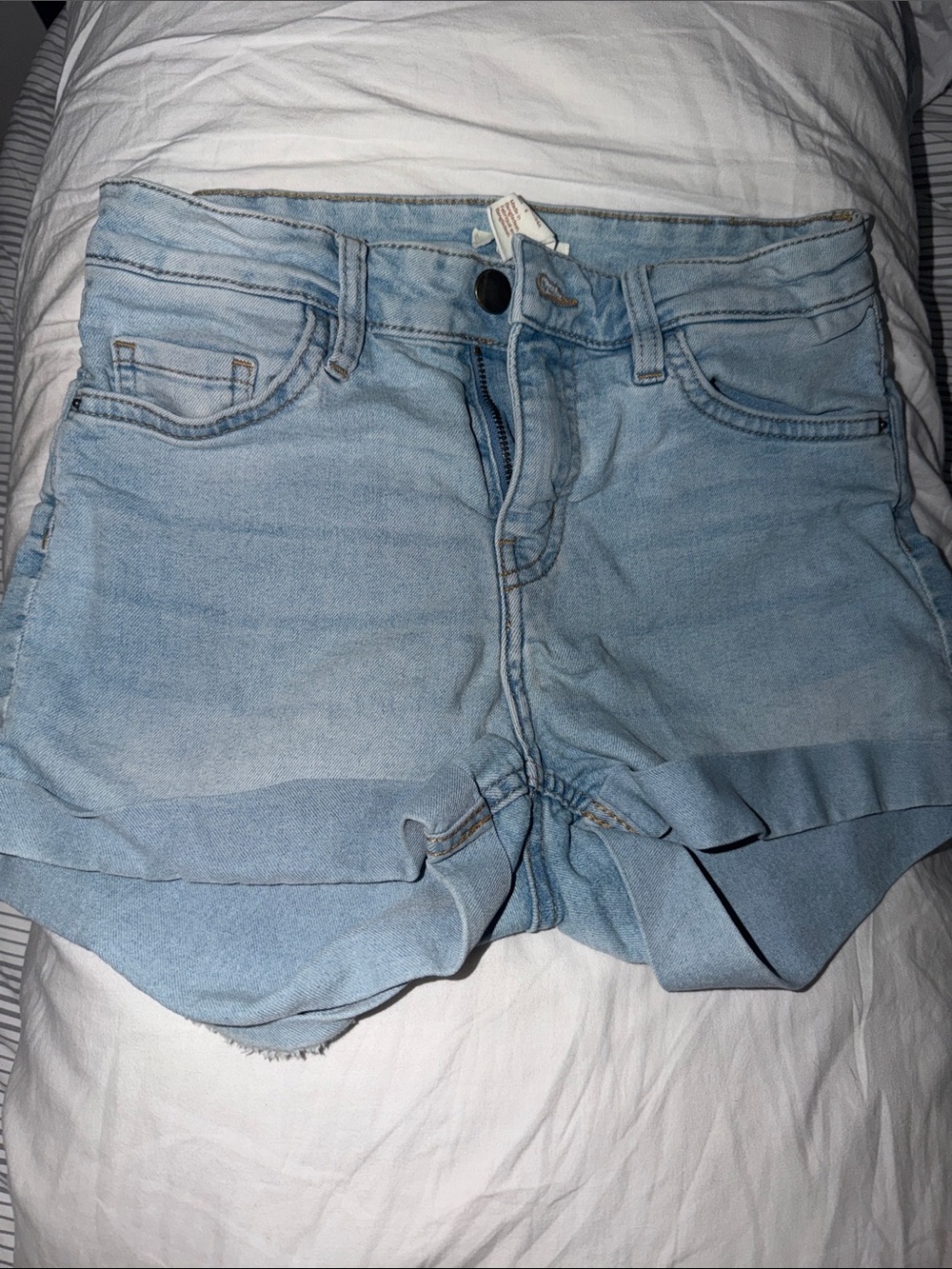 H&M Light Wash Denim Jean Shorts